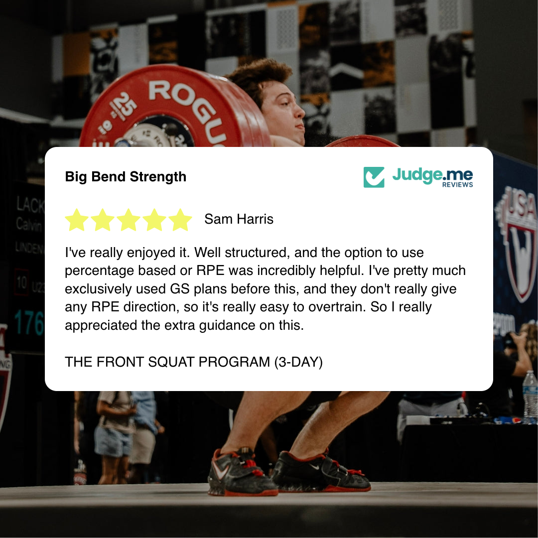 THE FRONT SQUAT PROGRAM (3-DAY)