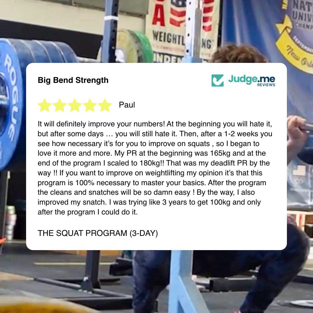 THE SQUAT PROGRAM (3-DAY)